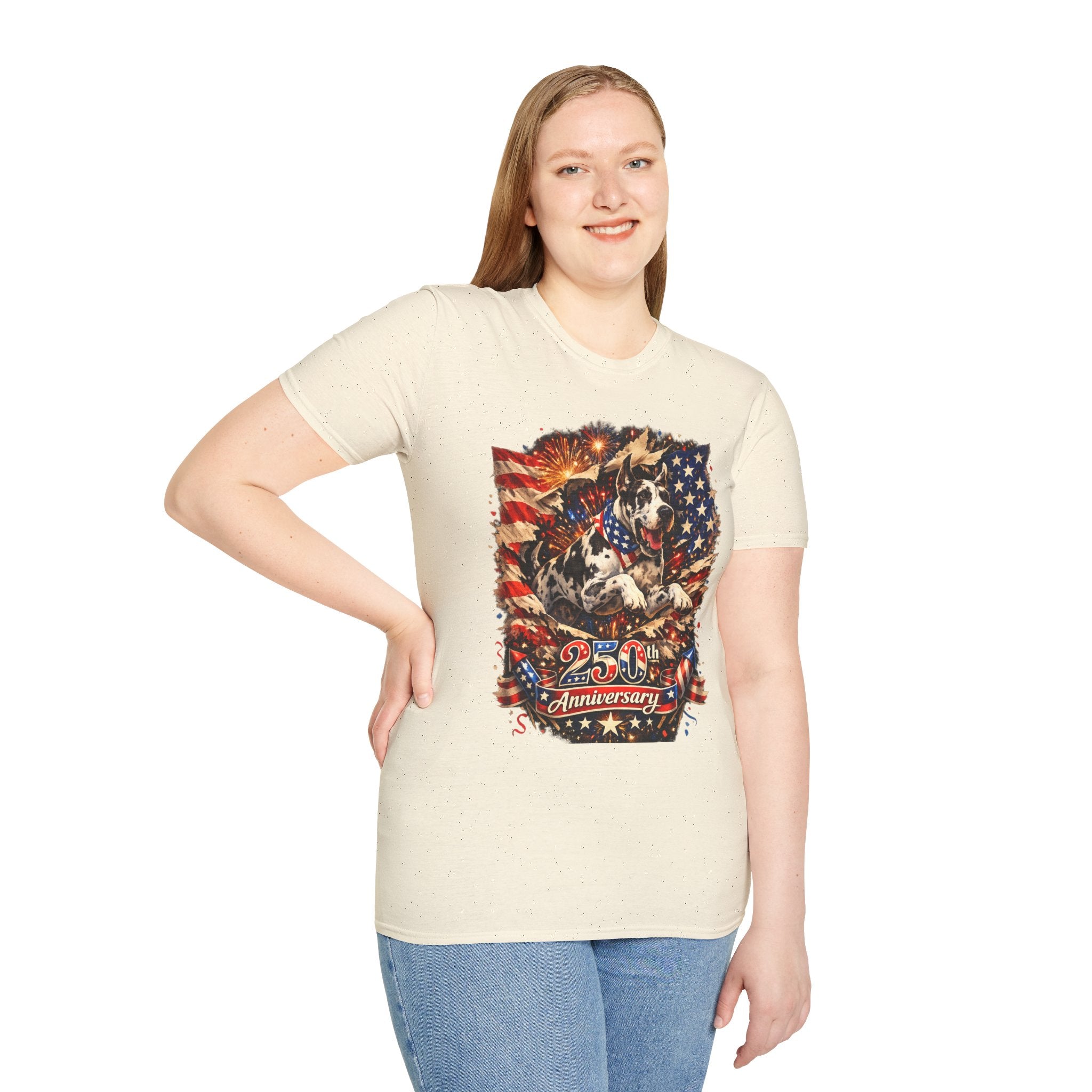 Patriotic 250th Great Dane T-Shirt