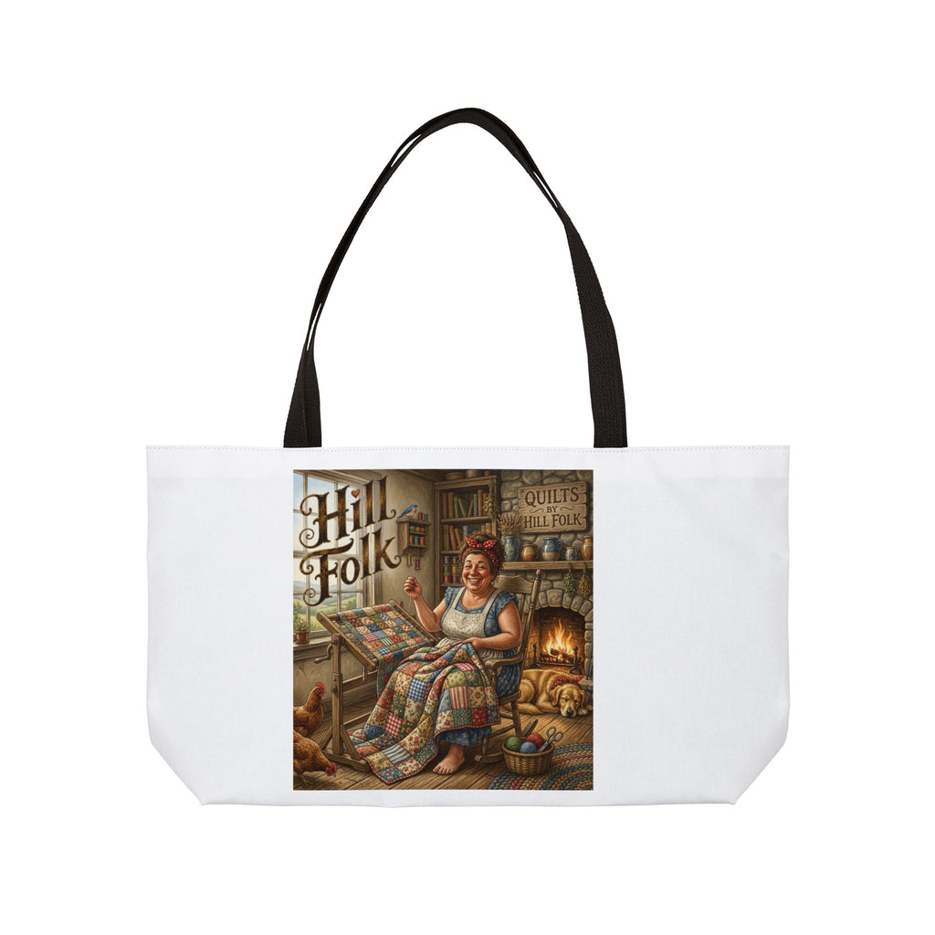 Hill Folk Quilting Woman Weekender Tote Bag