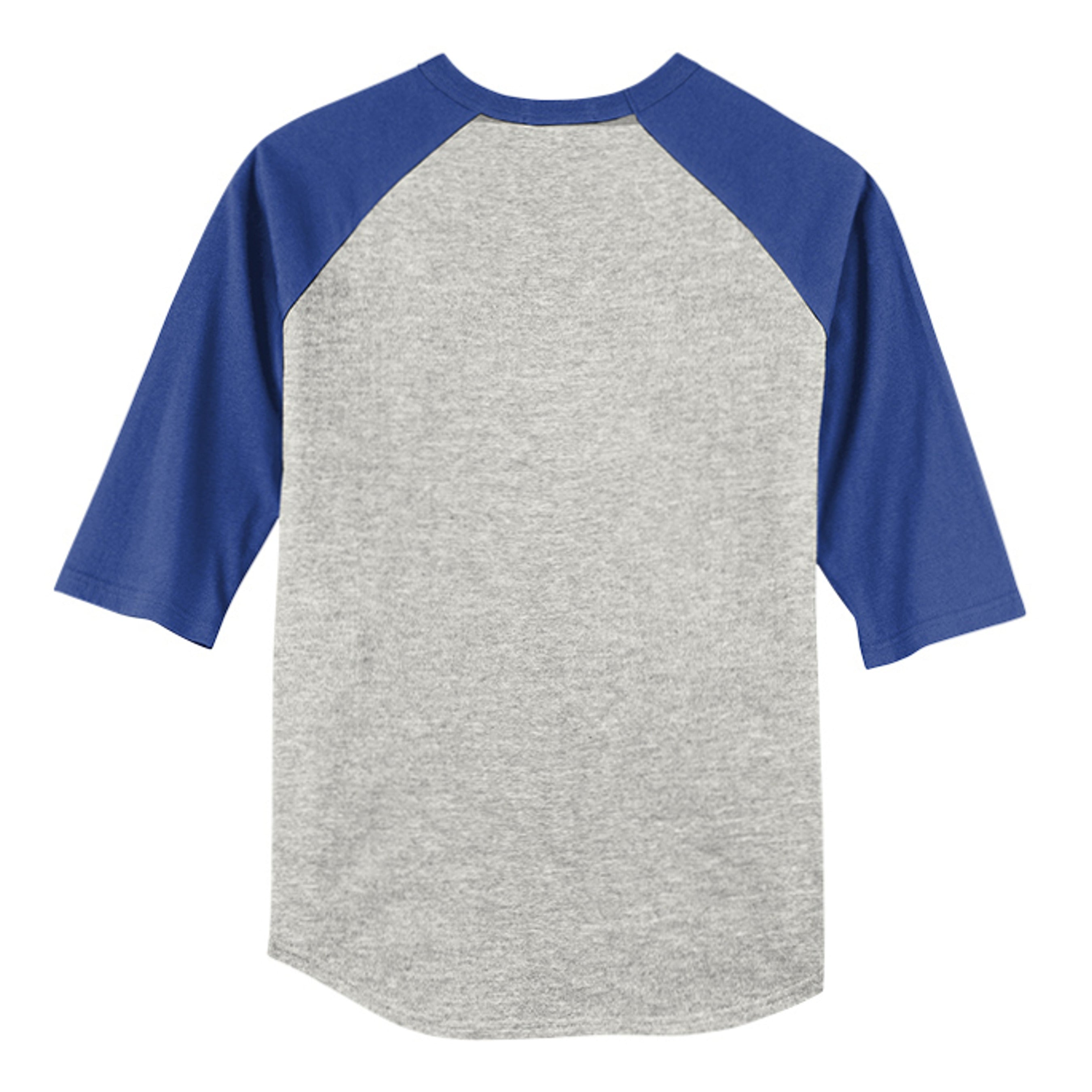 HEATHER GREY / ROYAL - YT200 - BACK