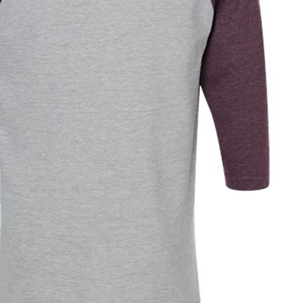 Heather Grey/ Heather Maroon - 245 - BACK