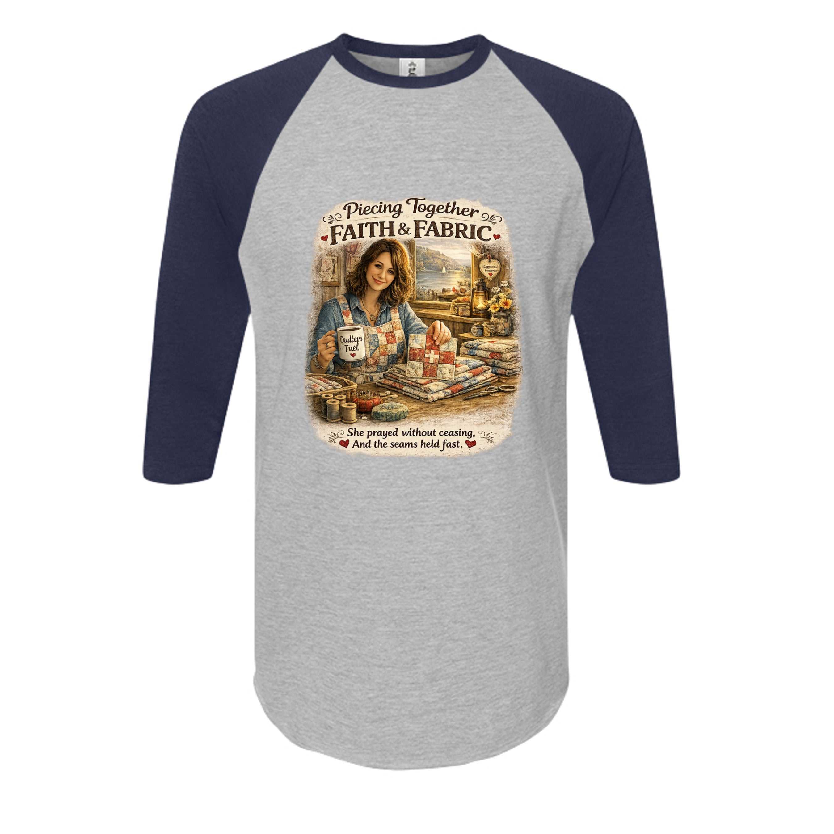 Heather Grey/ Navy - 245 - FRONT