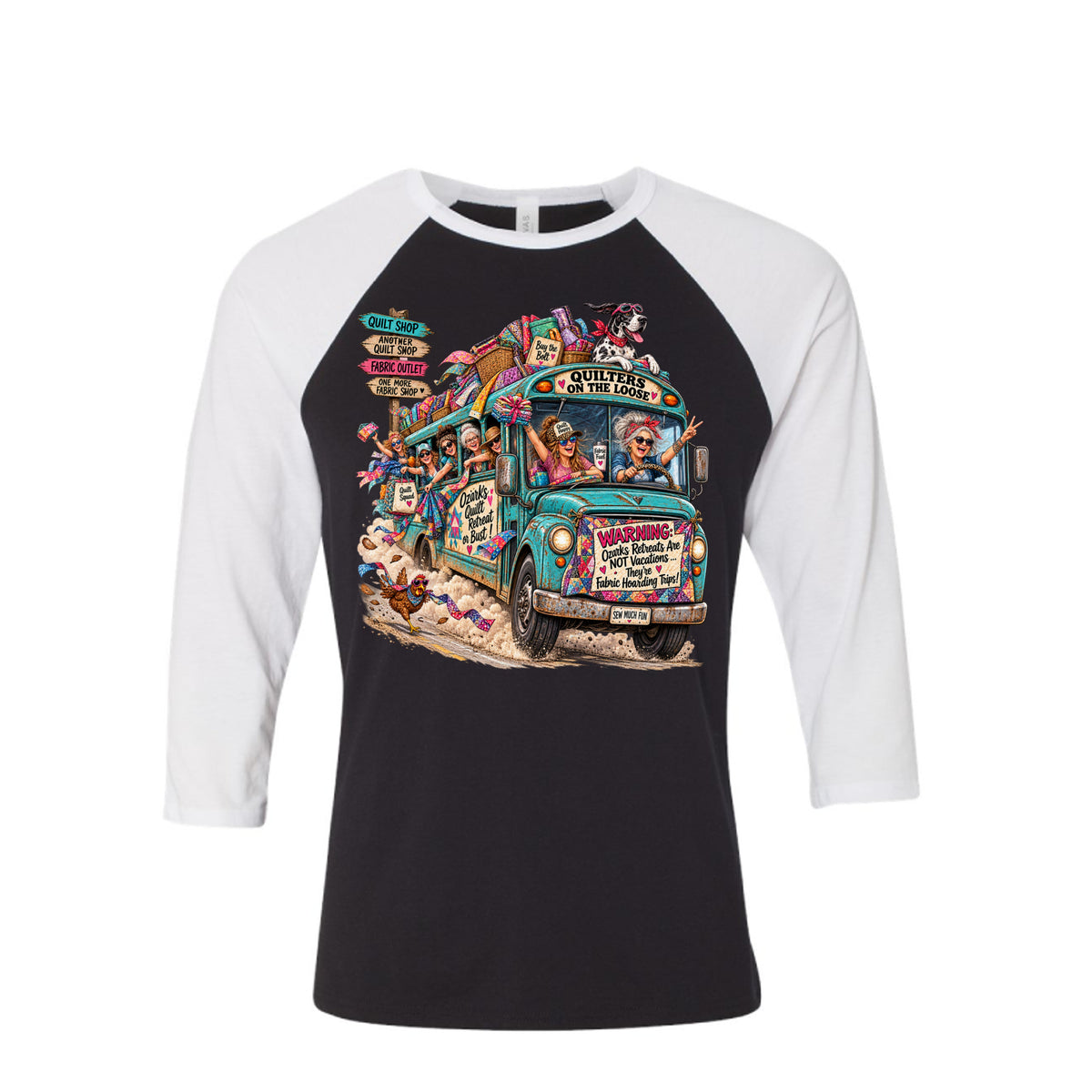 Quilters Retreat Raglan Shirt
