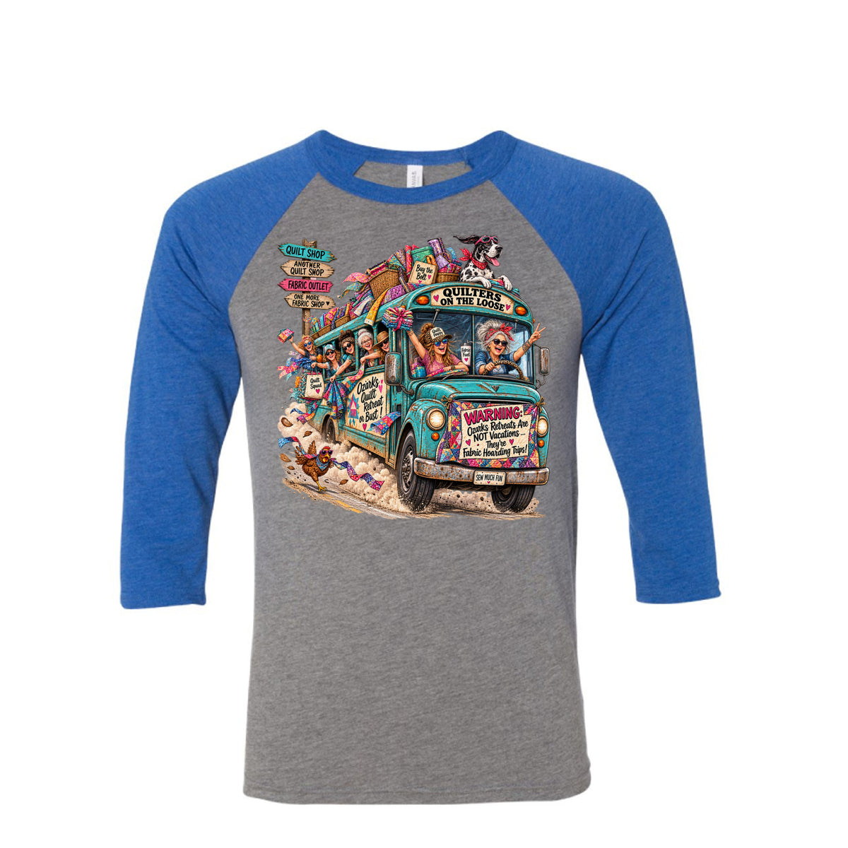 Quilters Retreat Raglan Shirt