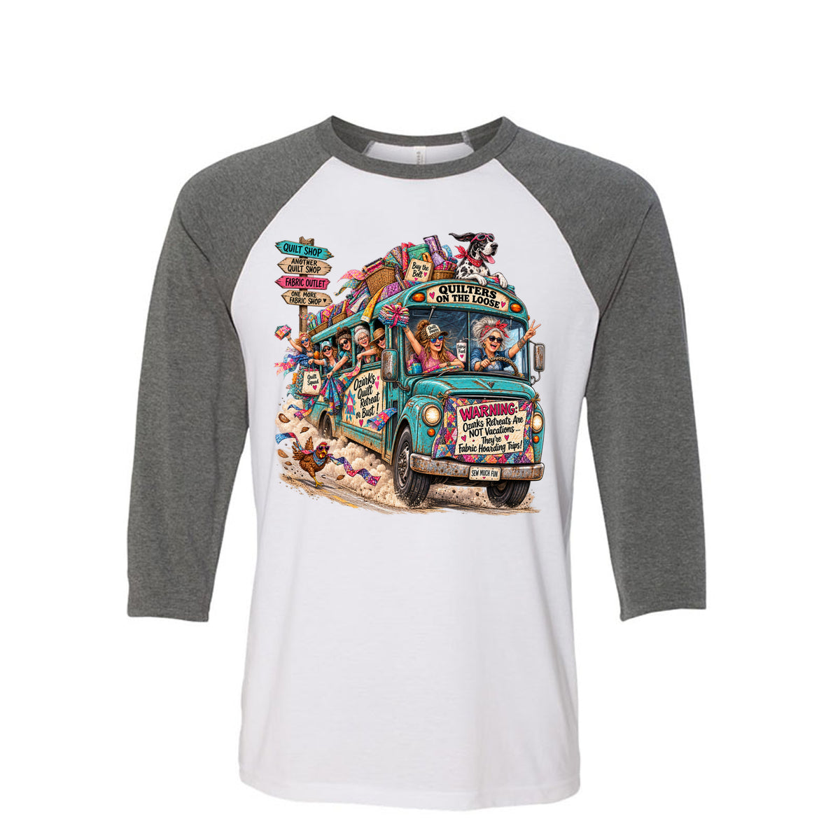 Quilters Retreat Raglan Shirt