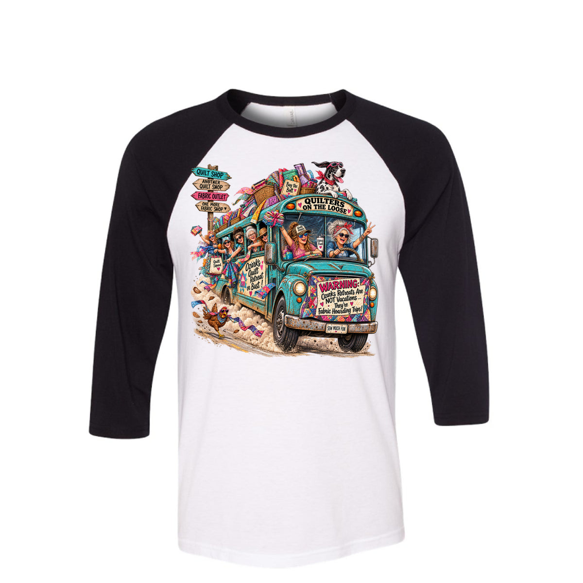 Quilters Retreat Raglan Shirt
