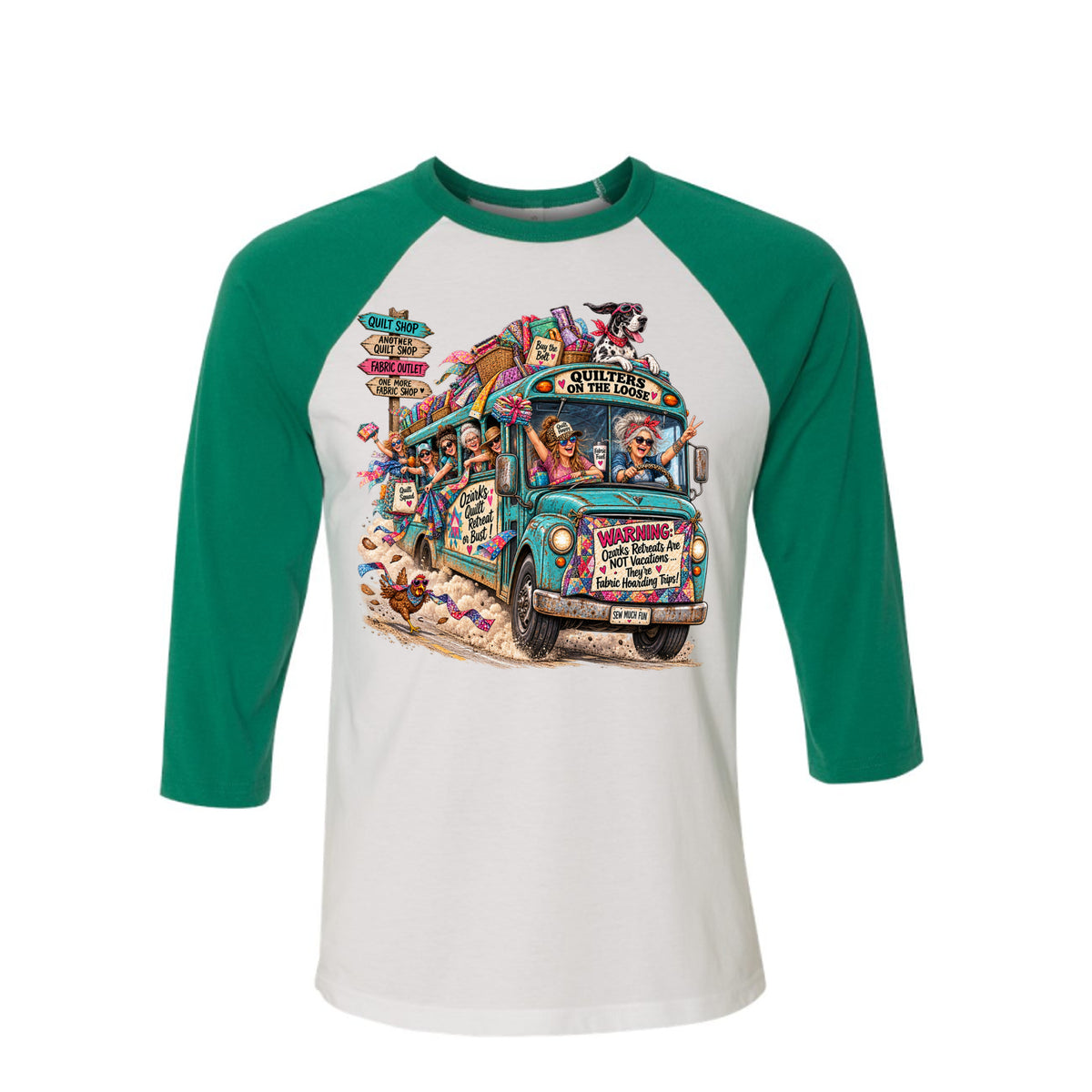 Quilters Retreat Raglan Shirt