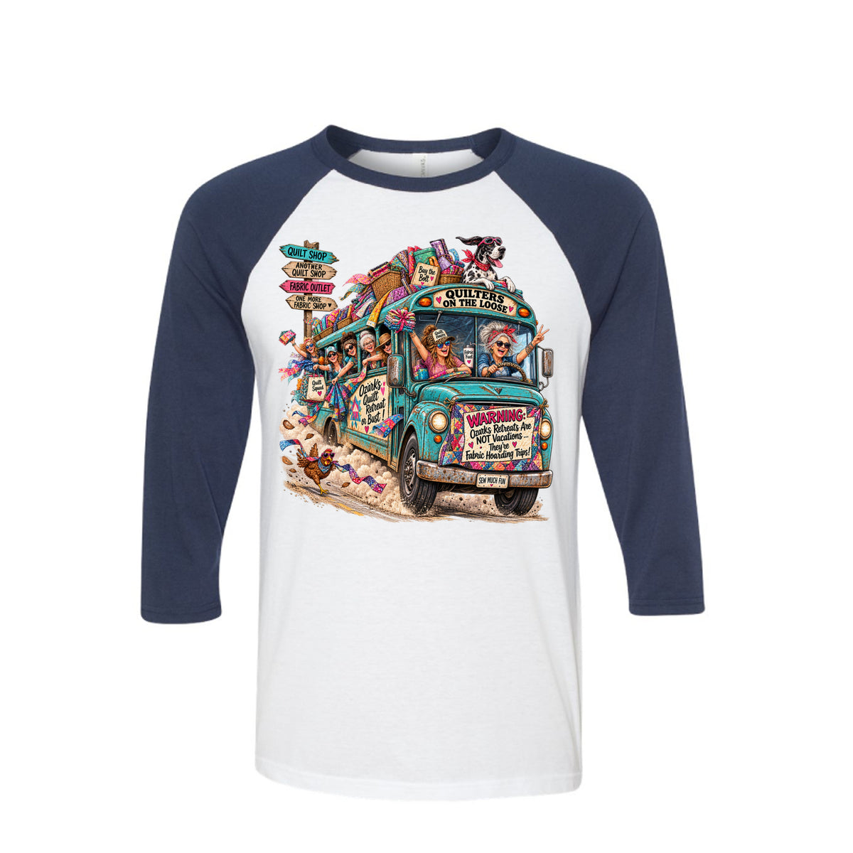 Quilters Retreat Raglan Shirt